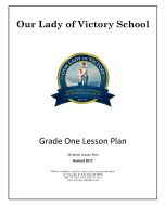 Lesson Plans - Grade 01 (Bundle)