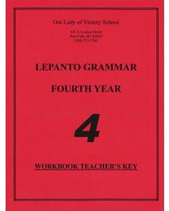 Lepanto Grammar 4 Workbook Teacher Key
