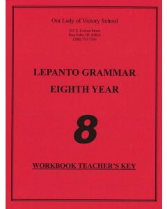 Lepanto Grammar 8 Workbook Teacher Key