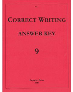 Correct Writing Answer Key