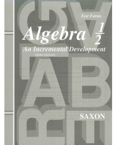 Saxon Algebra 1/2 Test Forms (3rd edition) 1