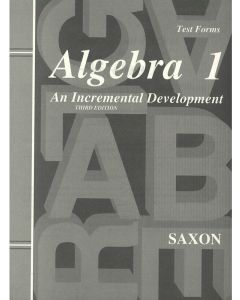 Saxon Algebra I Test Forms (3rd edition) 1