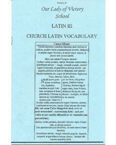 Latin III Vocabulary Booklet (Henle 2nd Year)