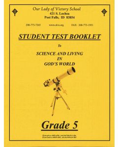 Science & Living in God's World 5 Test Book 1