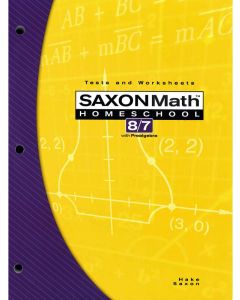 Saxon 8/7 Tests and Worksheets Book (3rd edition) 1