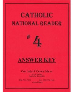 Catholic National Reader #4 Answer Key
