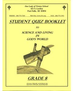 Science & Living in God's World 8 Quiz Booklet