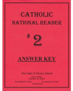 Catholic National Reader #2 Answer Key