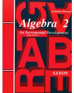 Saxon Algebra II Solutions Manual 1