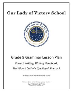 Lesson Plans - Grade 09 Grammar