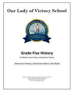 Lesson Plans - Grade 05 American History
