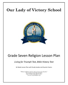 Lesson Plans - Grade 07 Religion